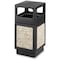 Safco 38 gal Square Outdoor Can, Black, Polyethylene, 18.3 in SAF9472NC - alternate 1